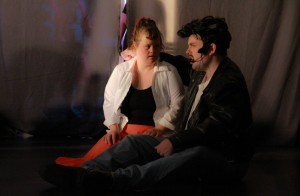 Sandy (Katie R.) & Danny (Cory R.) in the opening scene. 