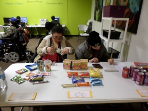 Veronica and Jerilynn sell snacks at AHSV.