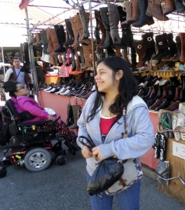 Veronica and Karelia at the Berryessa Flea Market